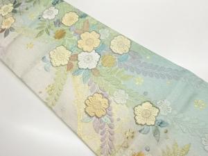 ふくれ織　辻ヶ花模様織り出し袋帯